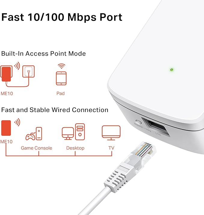 MERCUSYS WiFi Extender Booster ME10 N300Mbps MERCUSYS WiFi Extender Booster ME10 N300Mbps